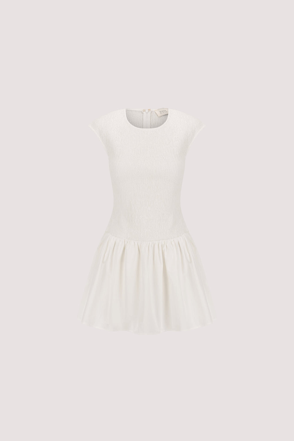 RUBI WHITE COTTON MINI DRESS