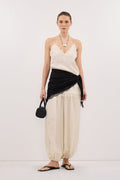 ANDREA BLACK CUPRO LACE SCARF