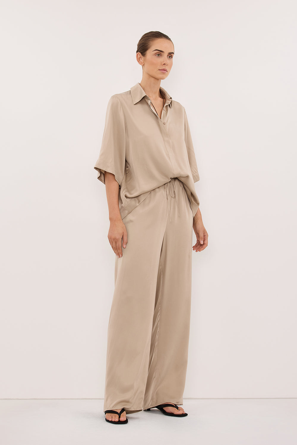 PERCY GOLD SILK SHIRT