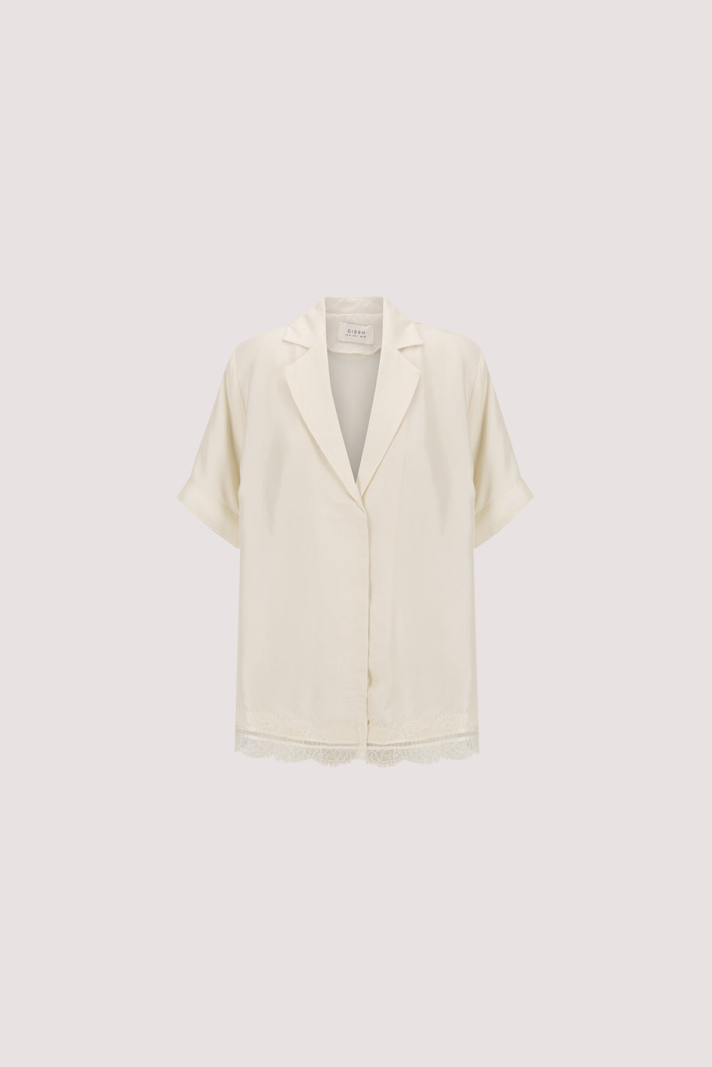 ANDREA SANDSTONE CUPRO LACE SHIRT