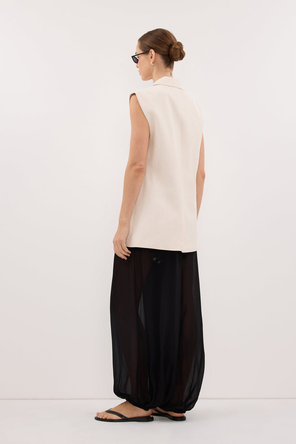 ROSALIE CREAM MARLE WRAP VEST