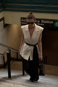 ROSALIE CREAM MARLE WRAP VEST