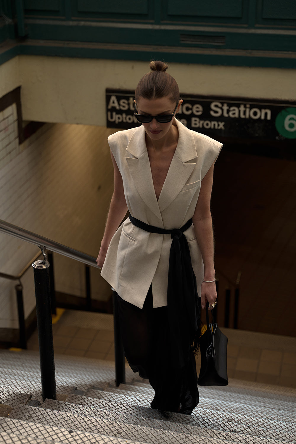 ROSALIE CREAM MARLE WRAP VEST