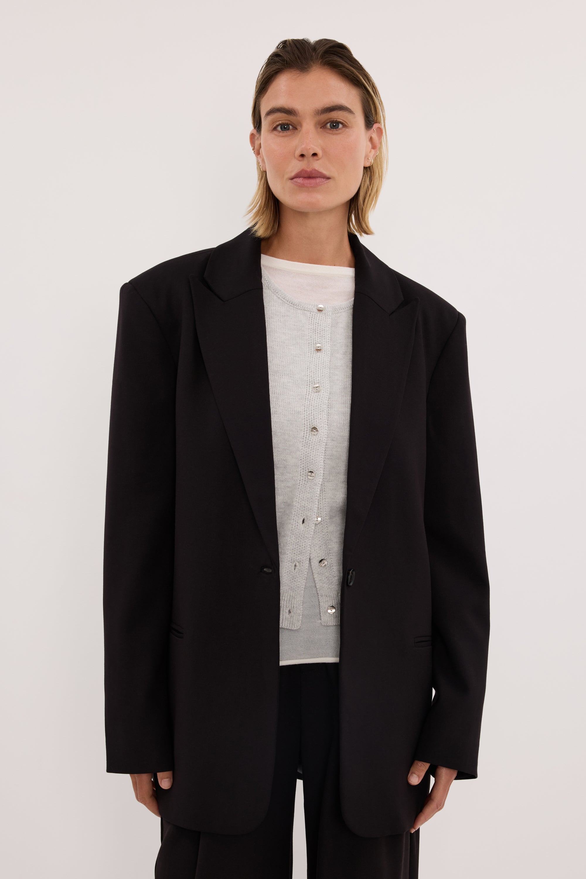 HARLEY 2.0 BLACK OVERSIZED BLAZER