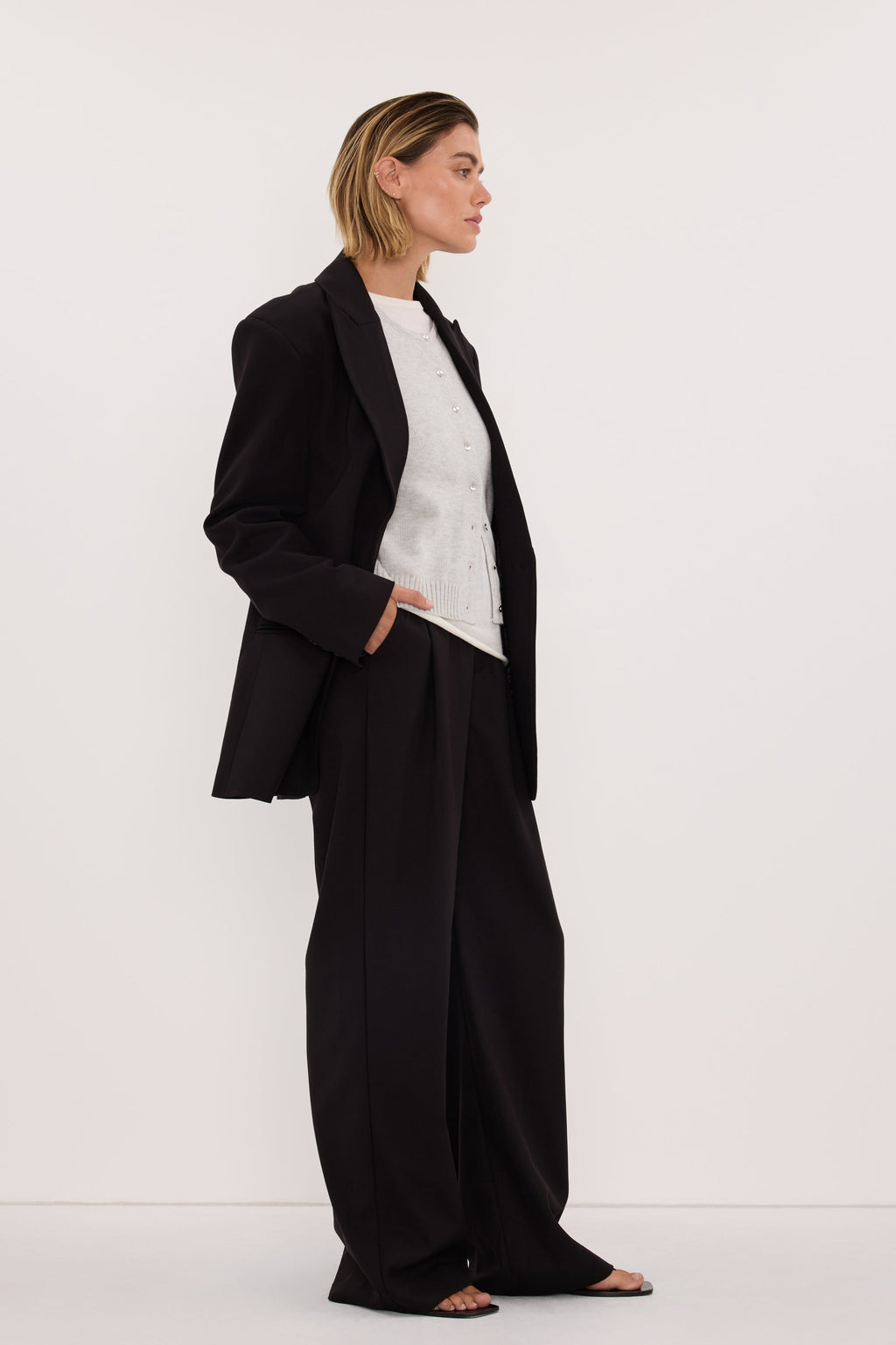 HARLEY 2.0 BLACK OVERSIZED BLAZER