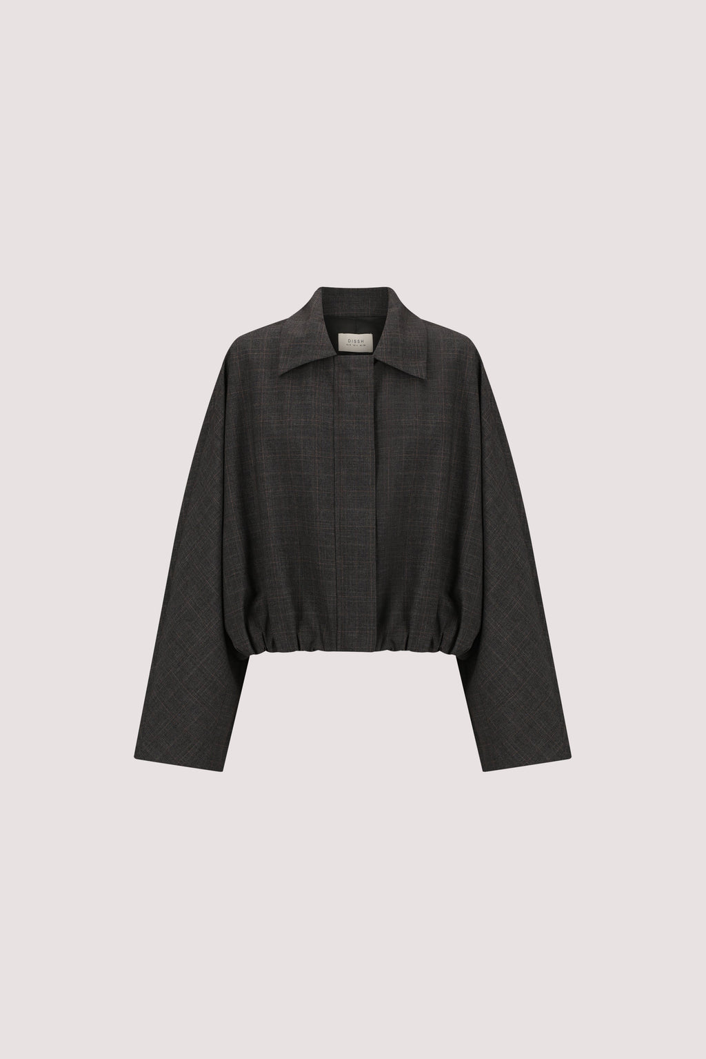 MARCO GREY PLAID BOMBER JACKET