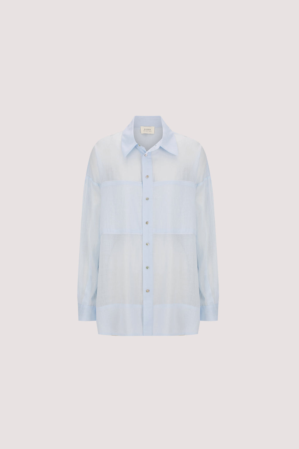 KAI CORNFLOWER OVERSIZED RAMIE LONG SLEEVE SHIRT