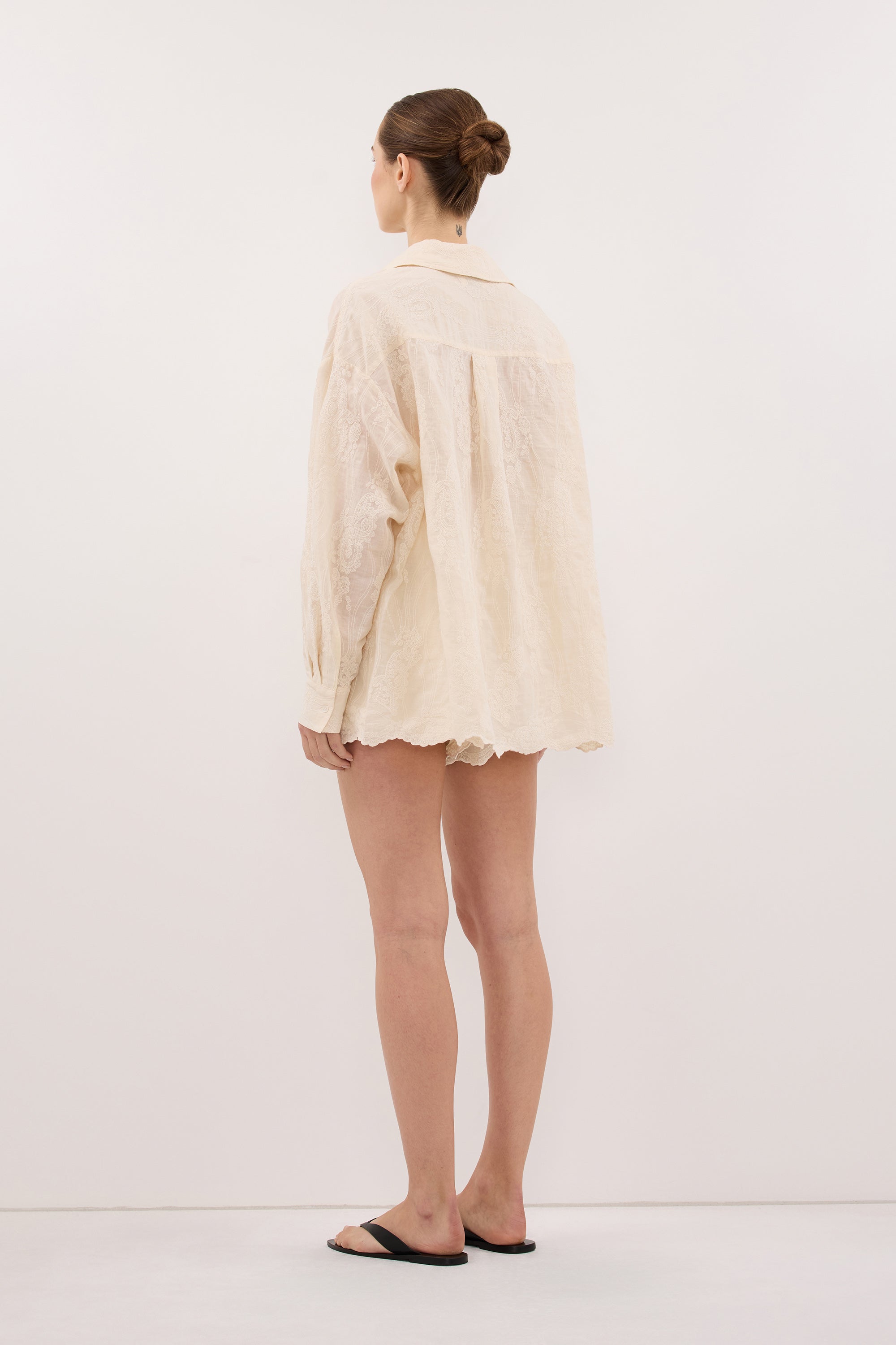 CORDELIA SANDSTONE RAMIE SHIRT