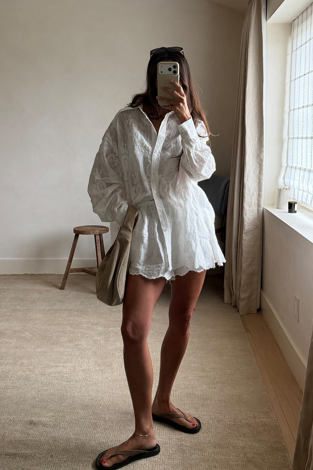 CORDELIA WHITE RAMIE SHIRT