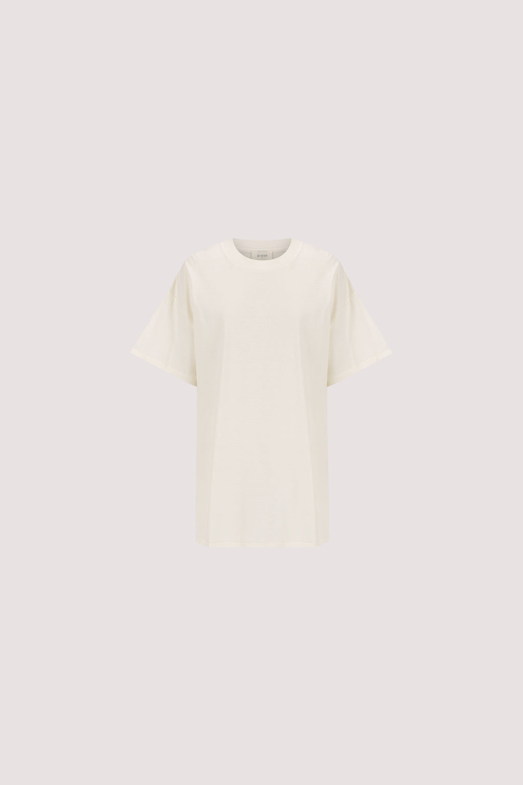SLOANE CREAM COTTON LONGLINE TEE