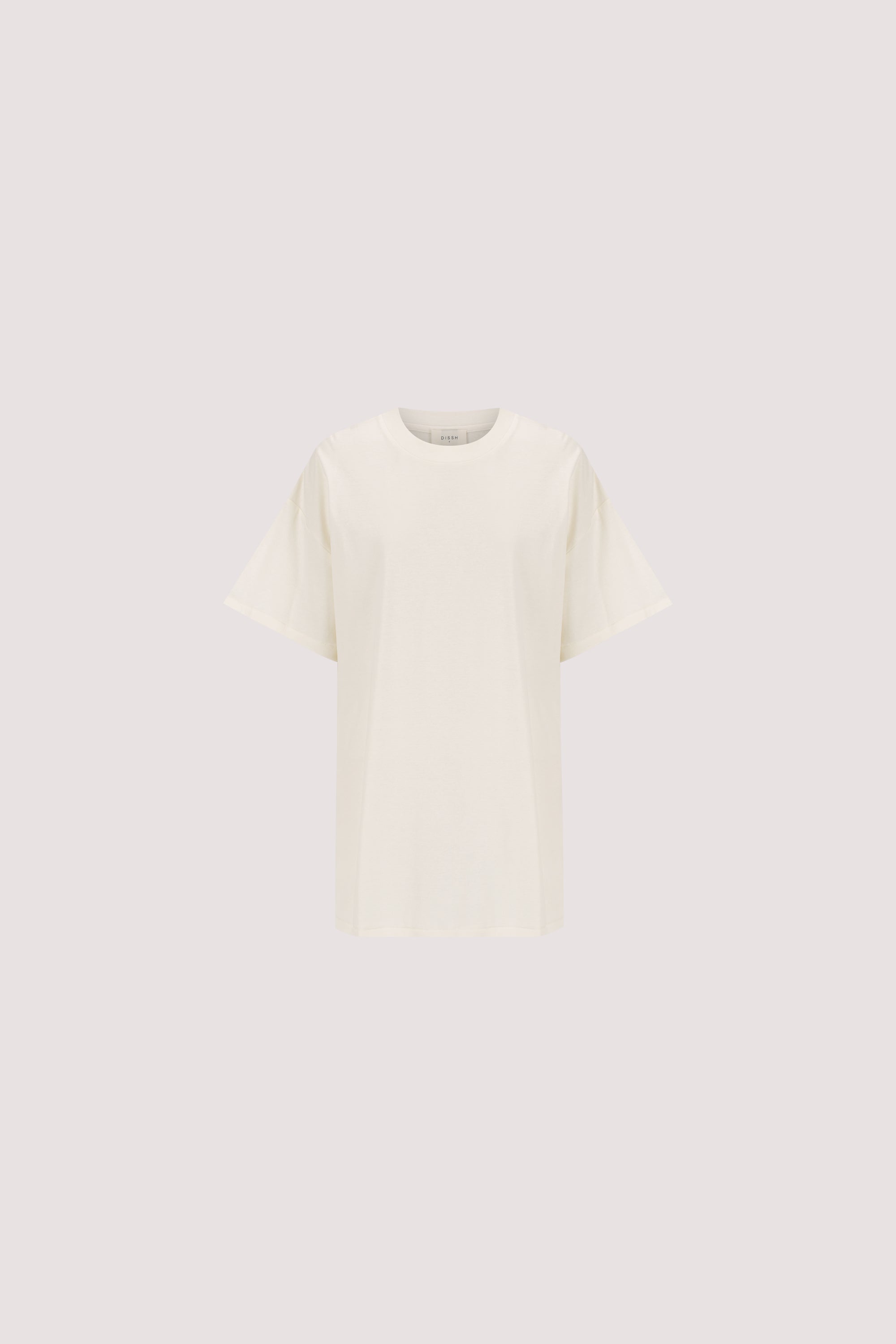 SLOANE CREAM COTTON LONGLINE TEE