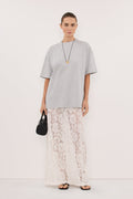 TYRA SILVER MARLE BOYFRIEND TEE