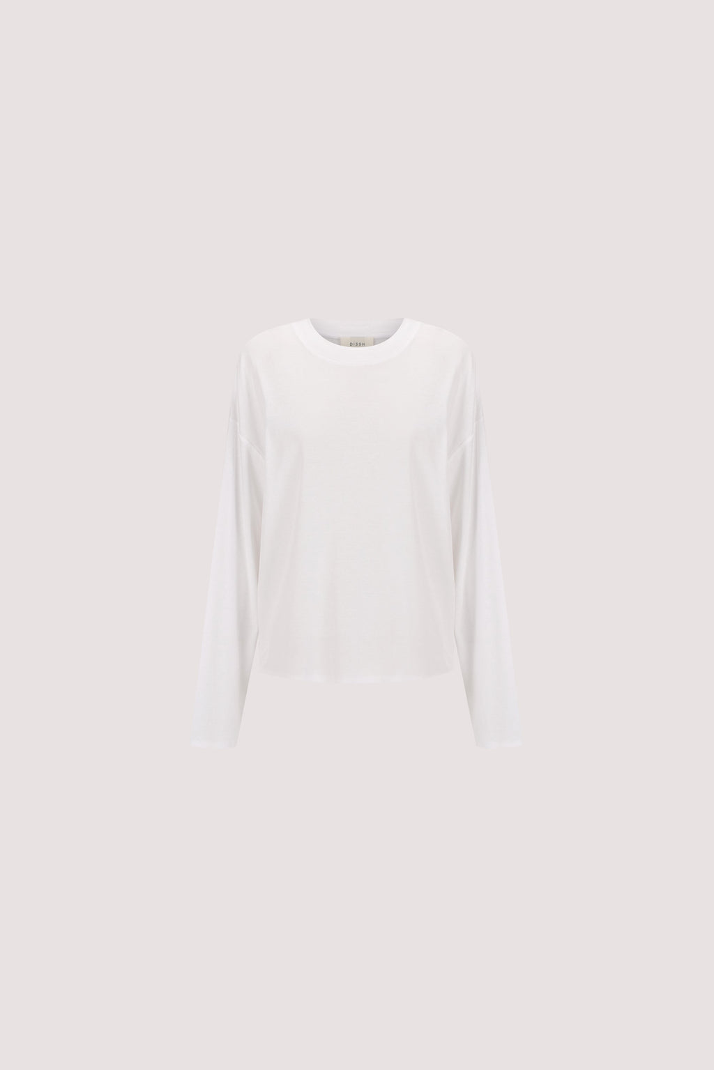 SLOANE WHITE LONG SLEEVE CREW KNIT TOP