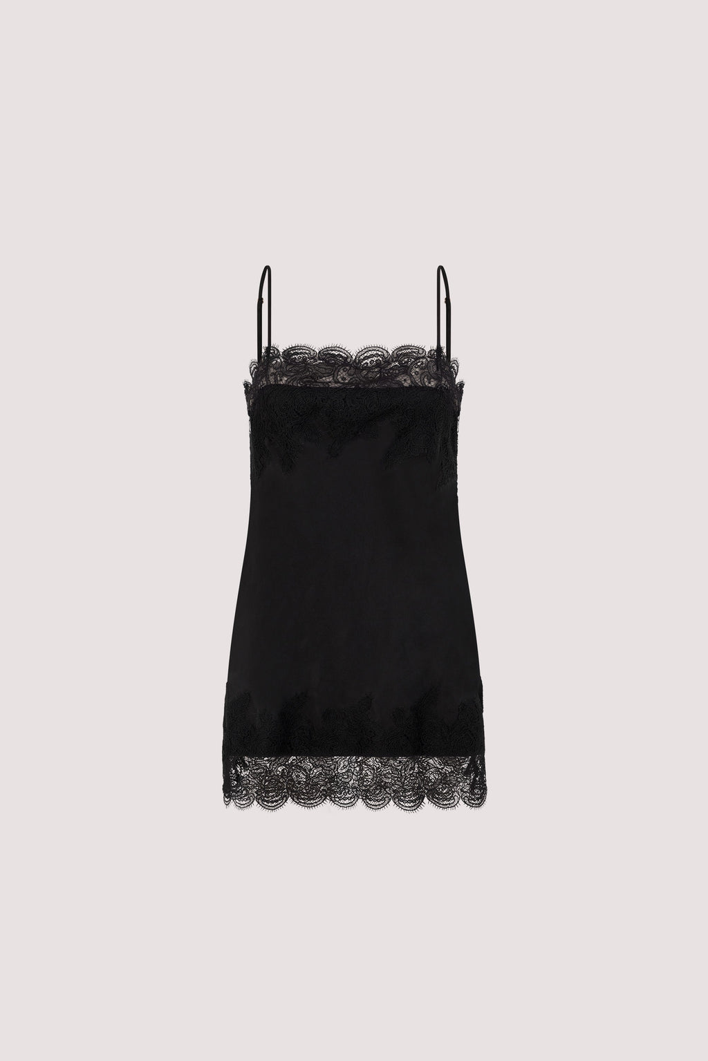 MINA BLACK CUPRO LACE TOP