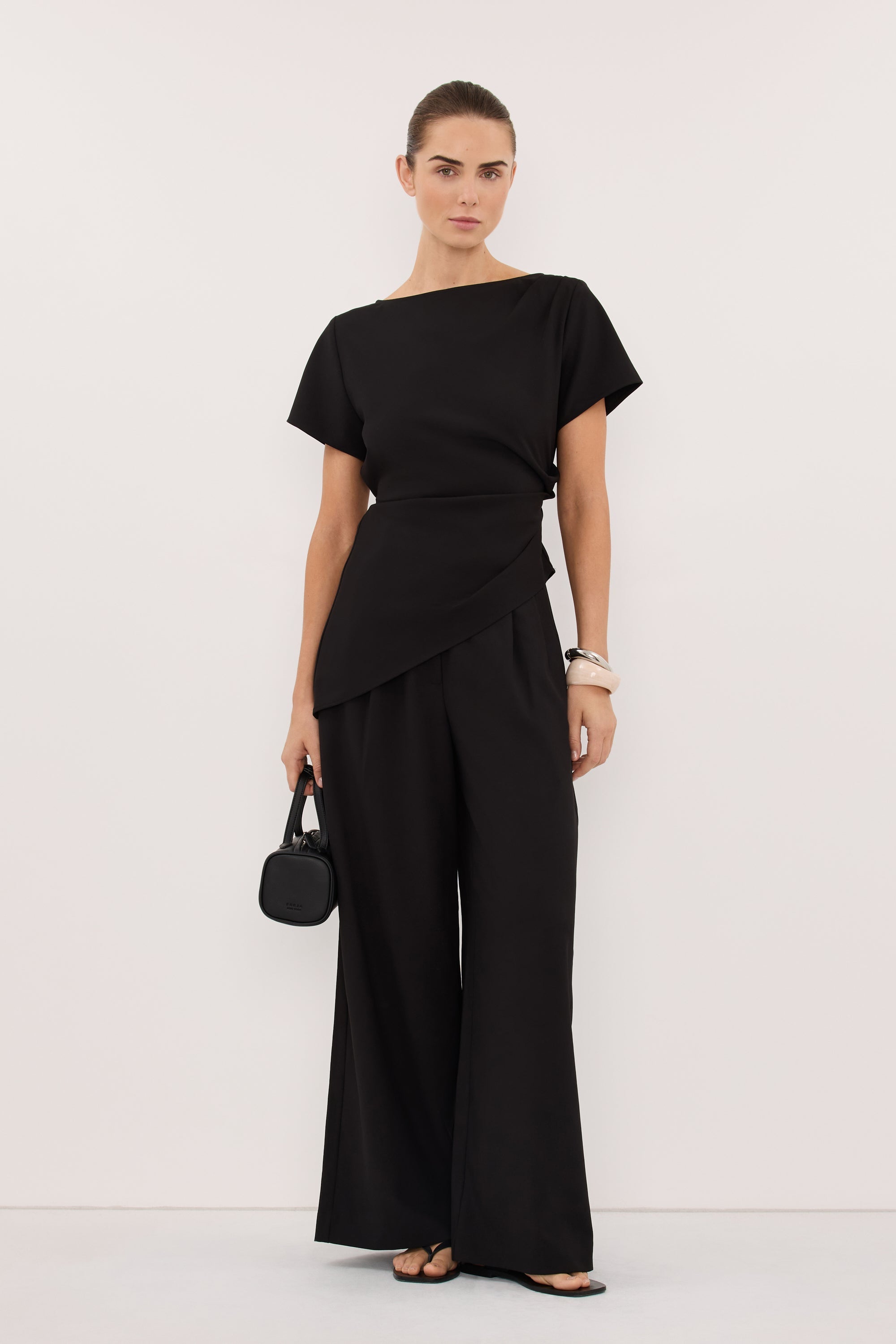 PARKER BLACK ASYM TOP
