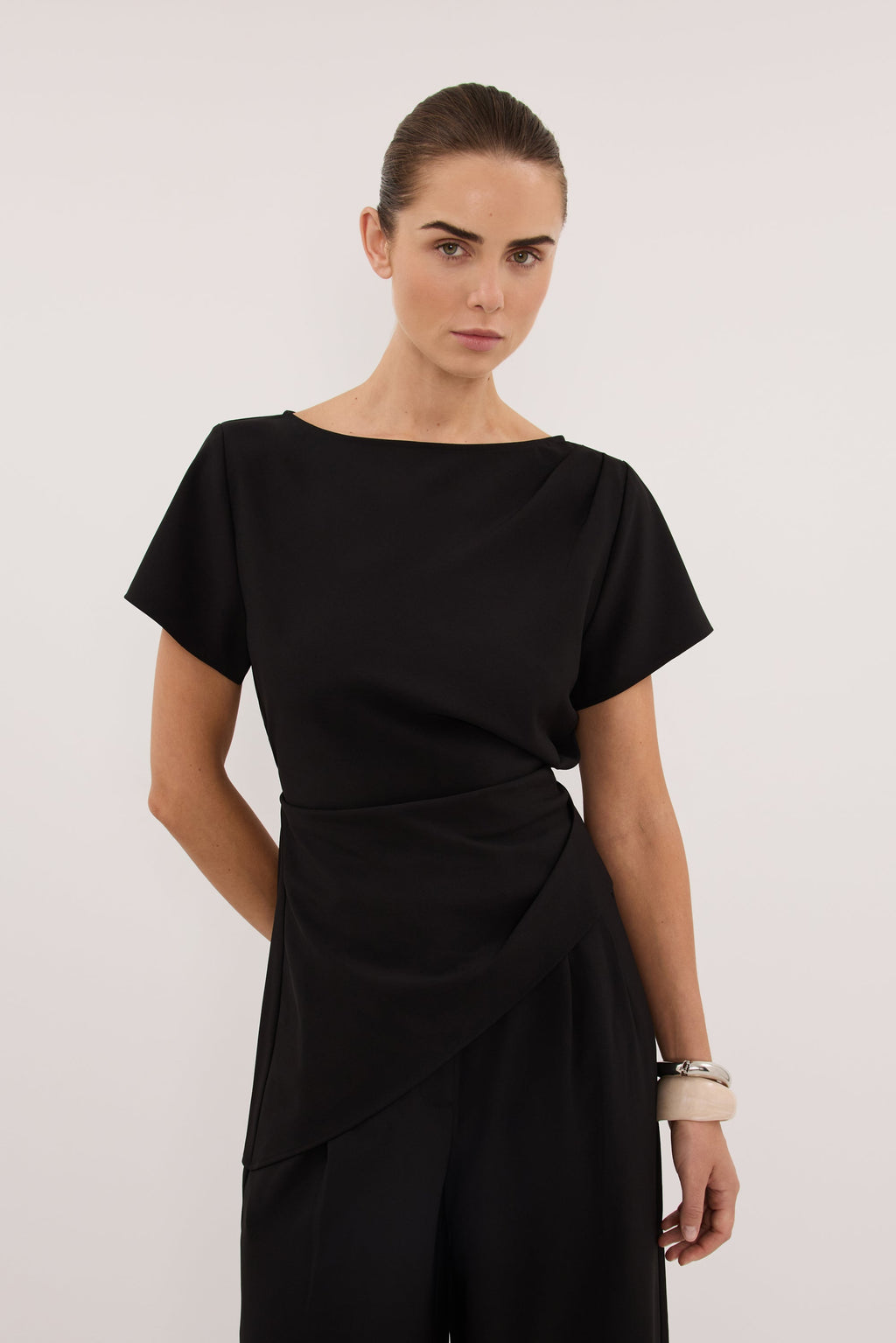PARKER BLACK ASYM TOP