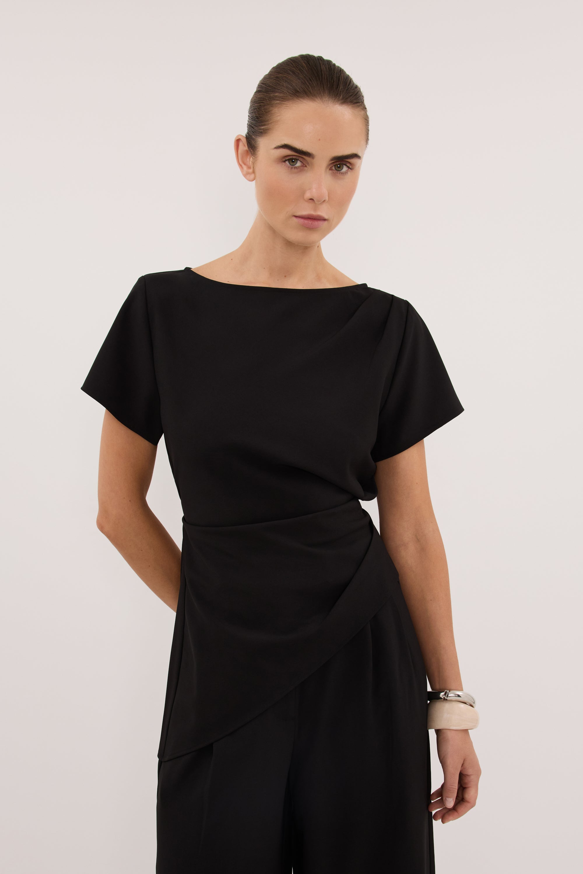 PARKER BLACK ASYM TOP