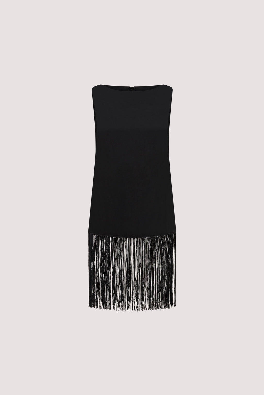 FIORA BLACK CUPRO FRINGE TOP