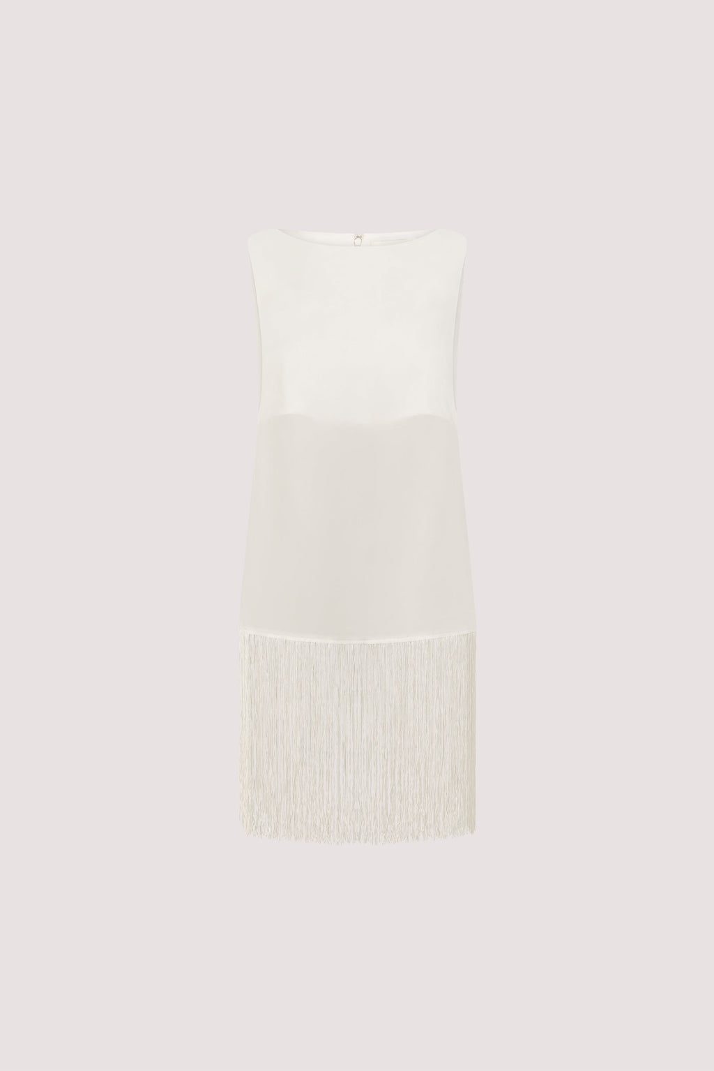 FIORA WHITE CUPRO FRINGE TOP