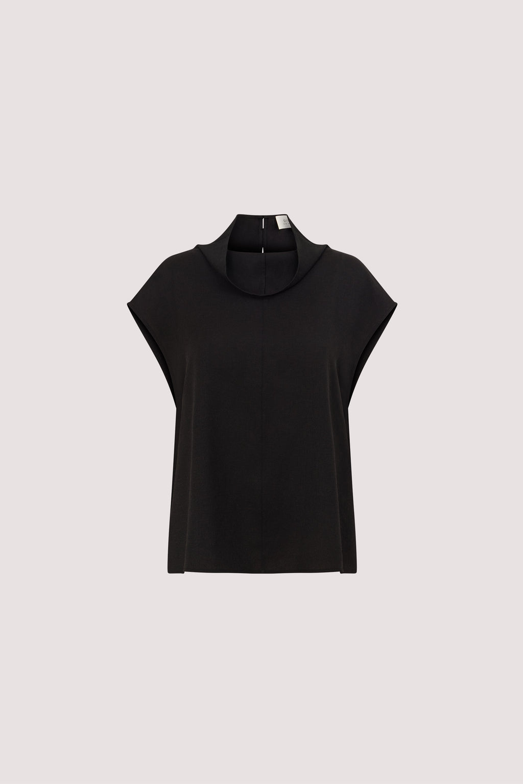 CALIA BLACK FUNNEL NECK TOP