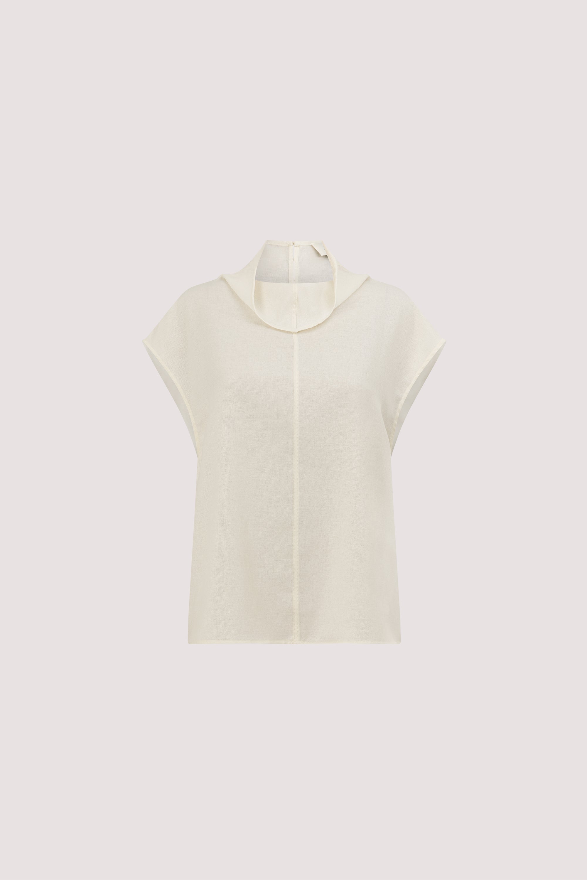 CALIA CREAM FUNNEL NECK TOP