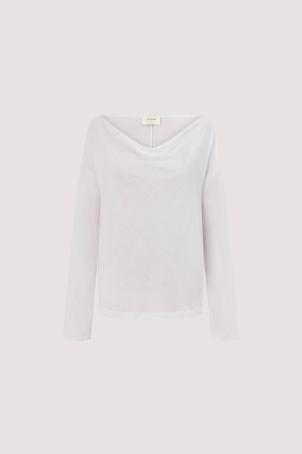 ORELIA WHITE COWL NECK SLEEVED TOP