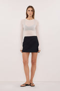 SIAN INK PINSTRIPE TAILORED SKORT