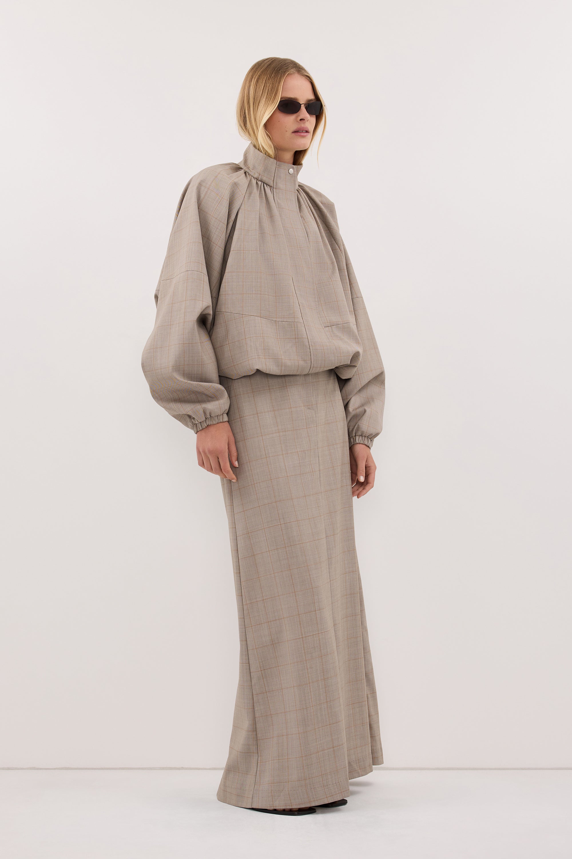 KALILA ASH A-LINE MAXI SKIRT