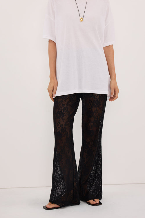 ANYA BLACK LACE PANT