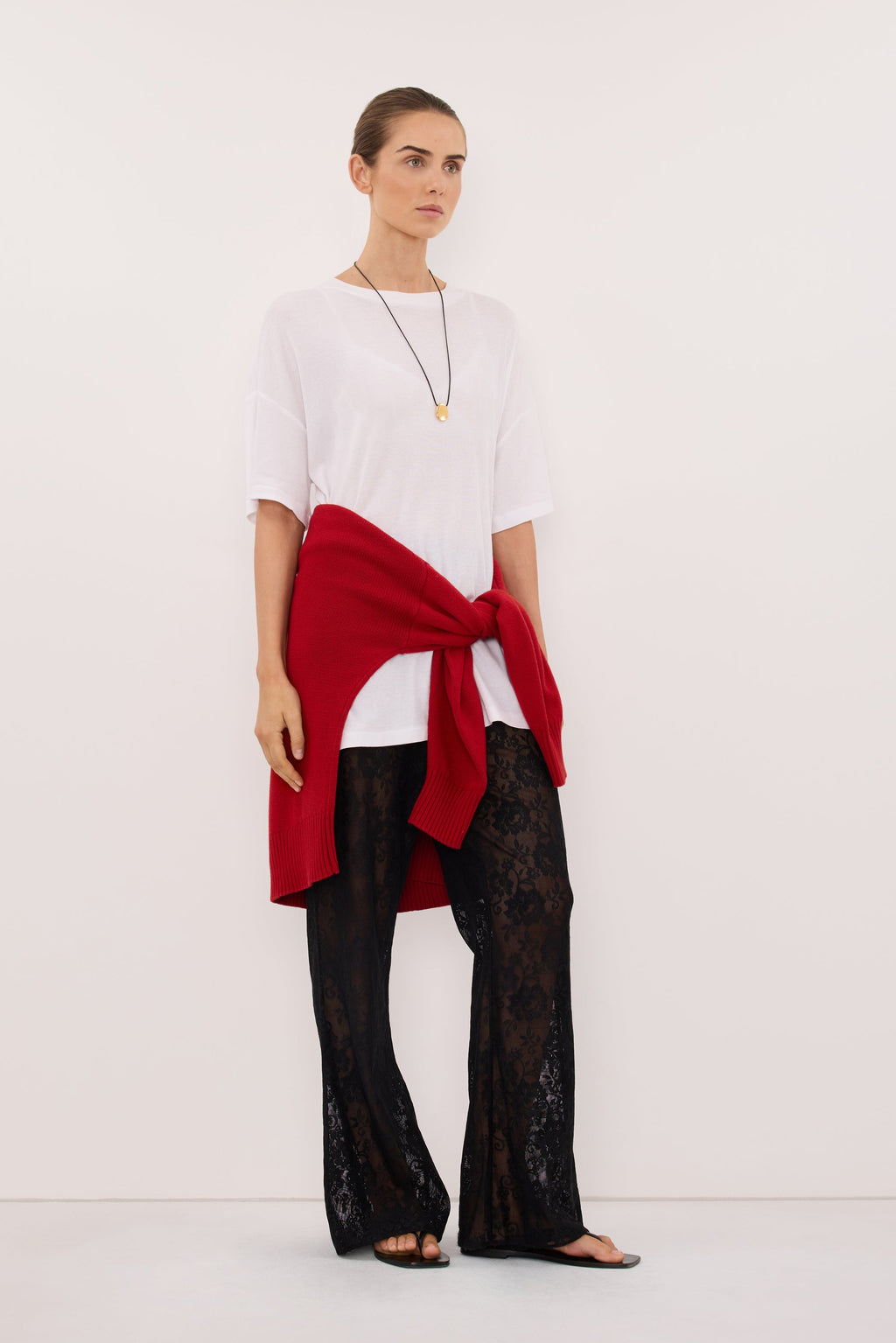 ANYA BLACK LACE PANT