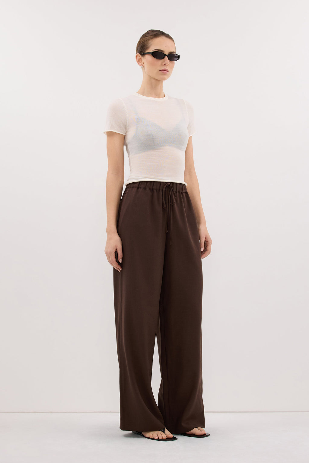 KENDALL MILK CHOC DRAWSTRING PANT