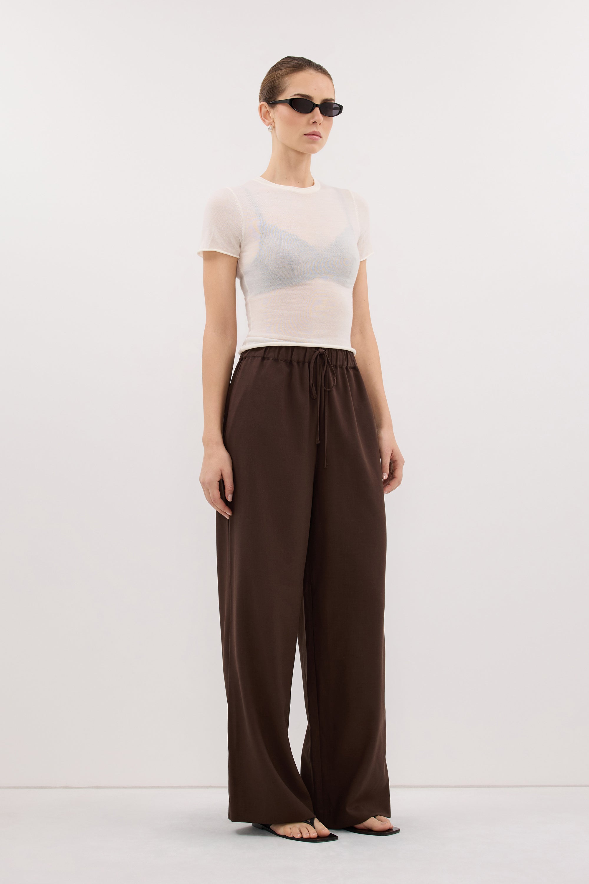 KENDALL MILK CHOC DRAWSTRING PANT