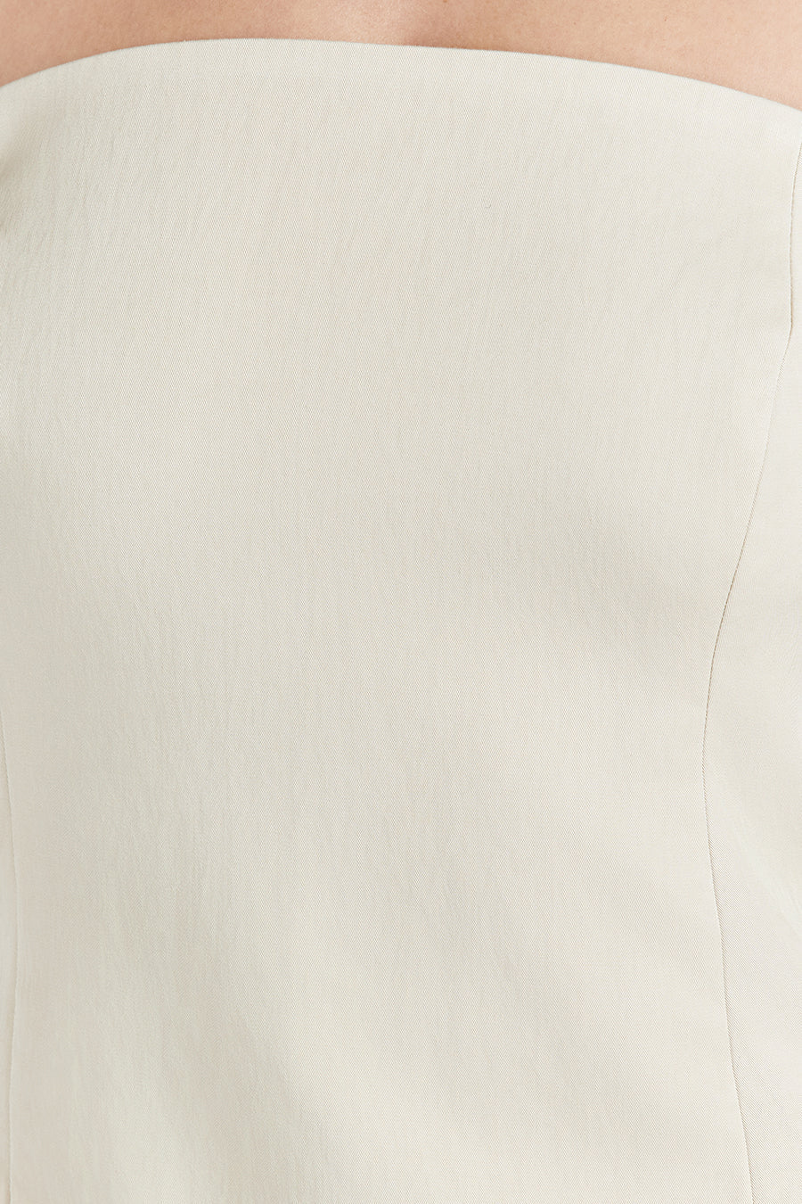 OPAL OAT STRAPLESS MIDI DRESS