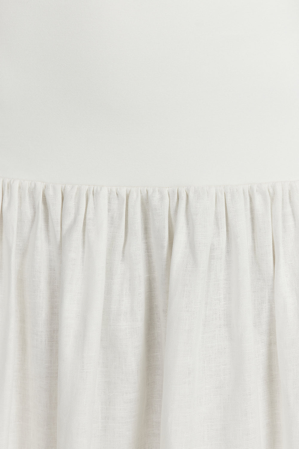 ELLISON WHITE STRAPLESS MIDI DRESS