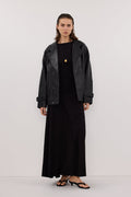 HADLEY BLACK SLEEVELESS KNIT MAXI DRESS