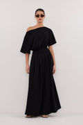 ESME BLACK ASYM MAXI DRESS