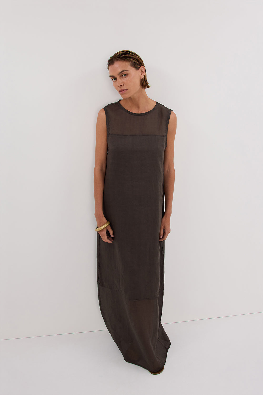 KAI PETROL RAMIE SHELL MIDI DRESS