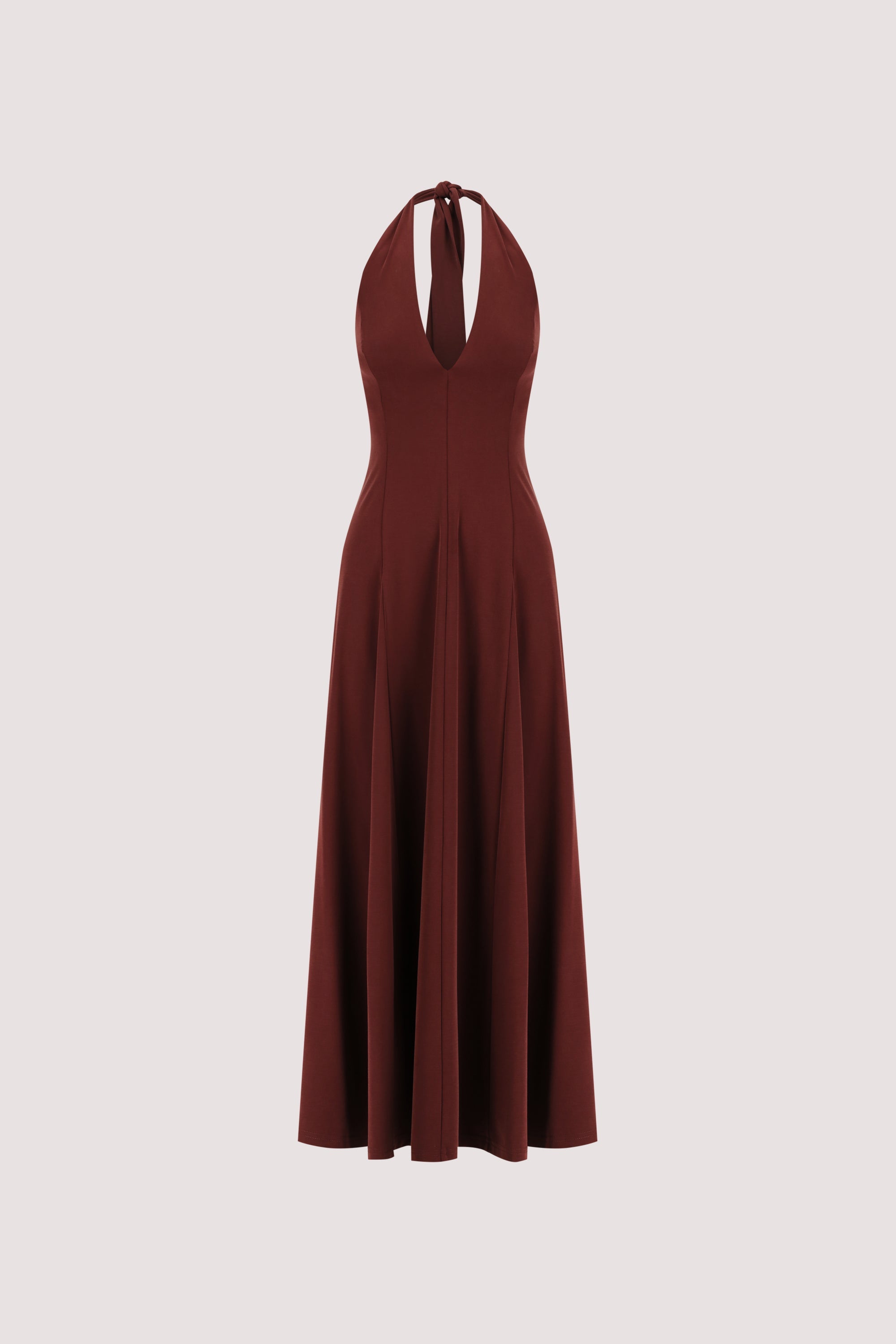 LYNN SAHARA HALTER MIDI DRESS