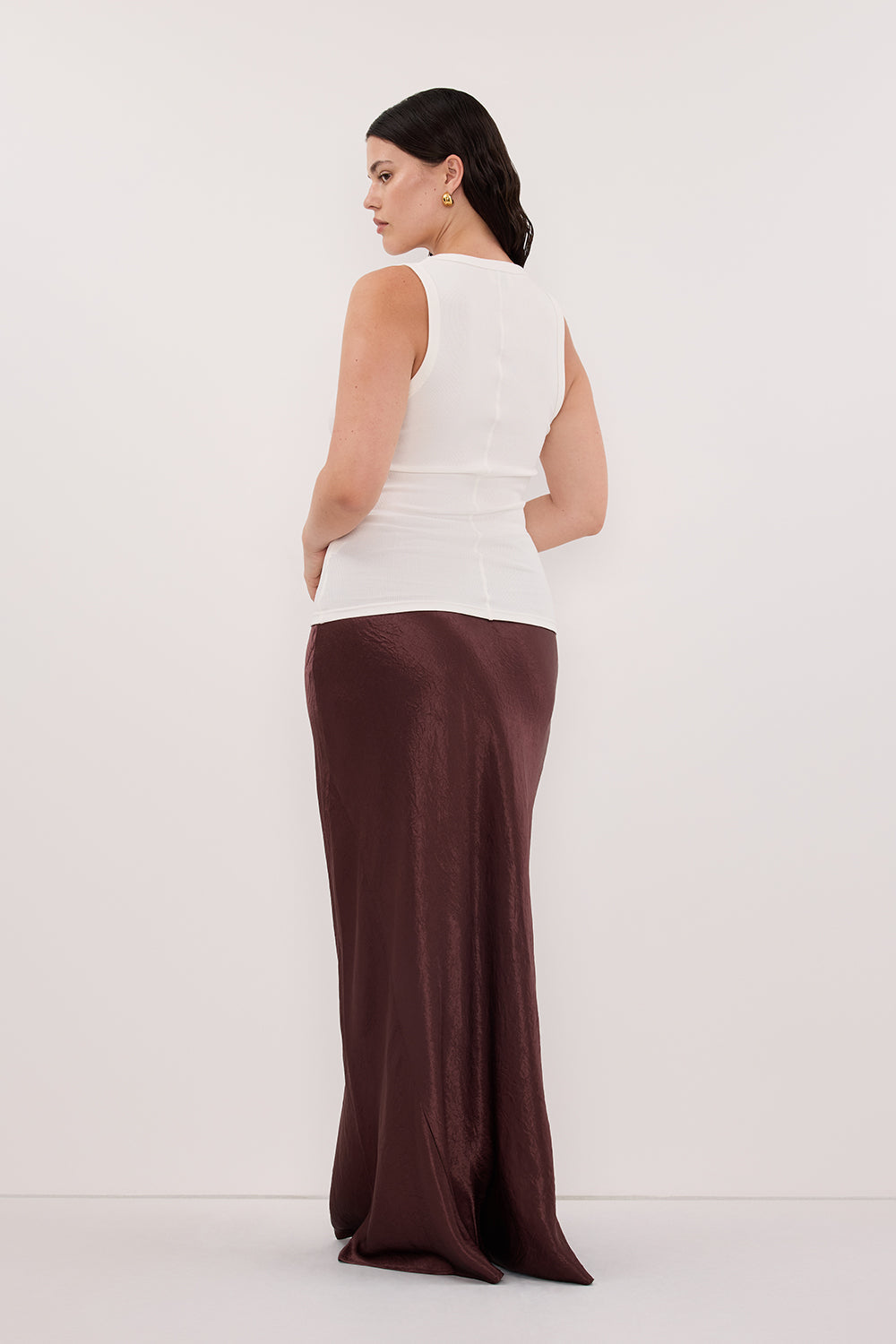 CLARA OFF WHITE SCOOP NECK TANK TOP