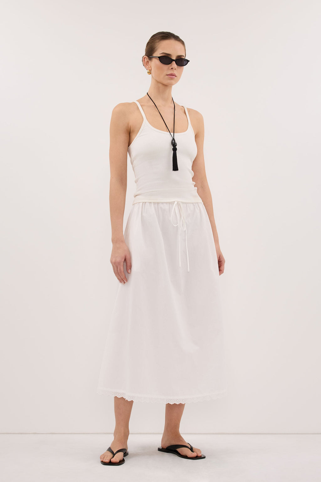 GEORGINA OFF WHITE TANK