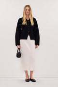 ETHEL BLACK V NECK CARDIGAN