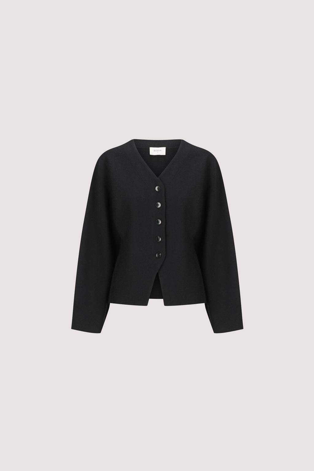 ETHEL BLACK V NECK CARDIGAN