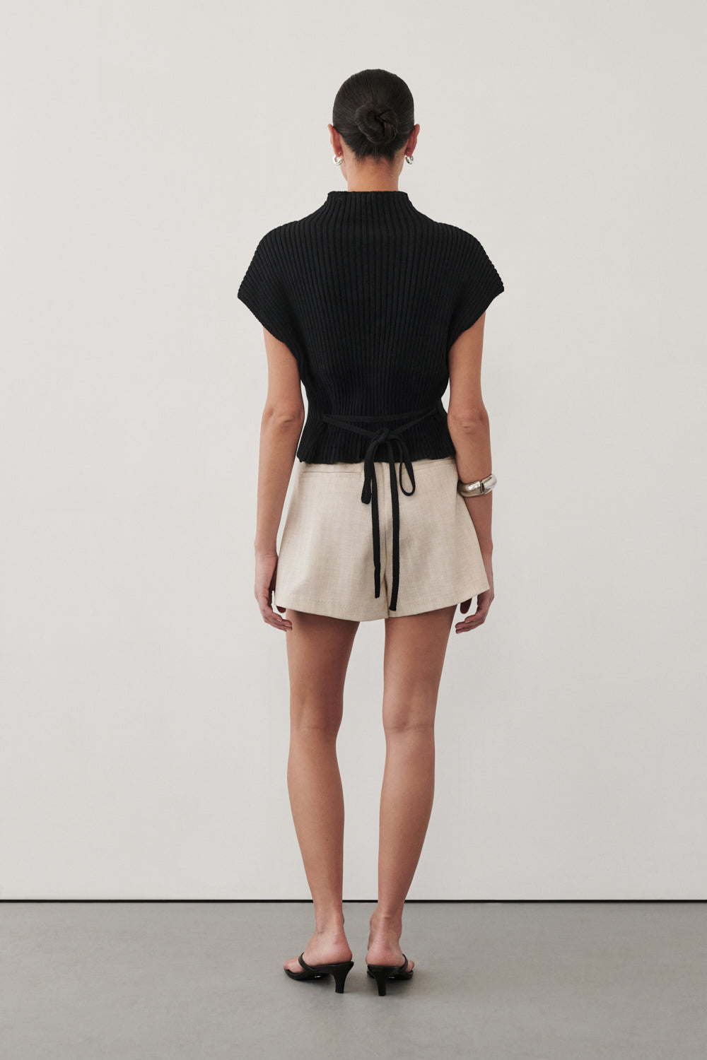 DELLA BLACK KNIT TOP