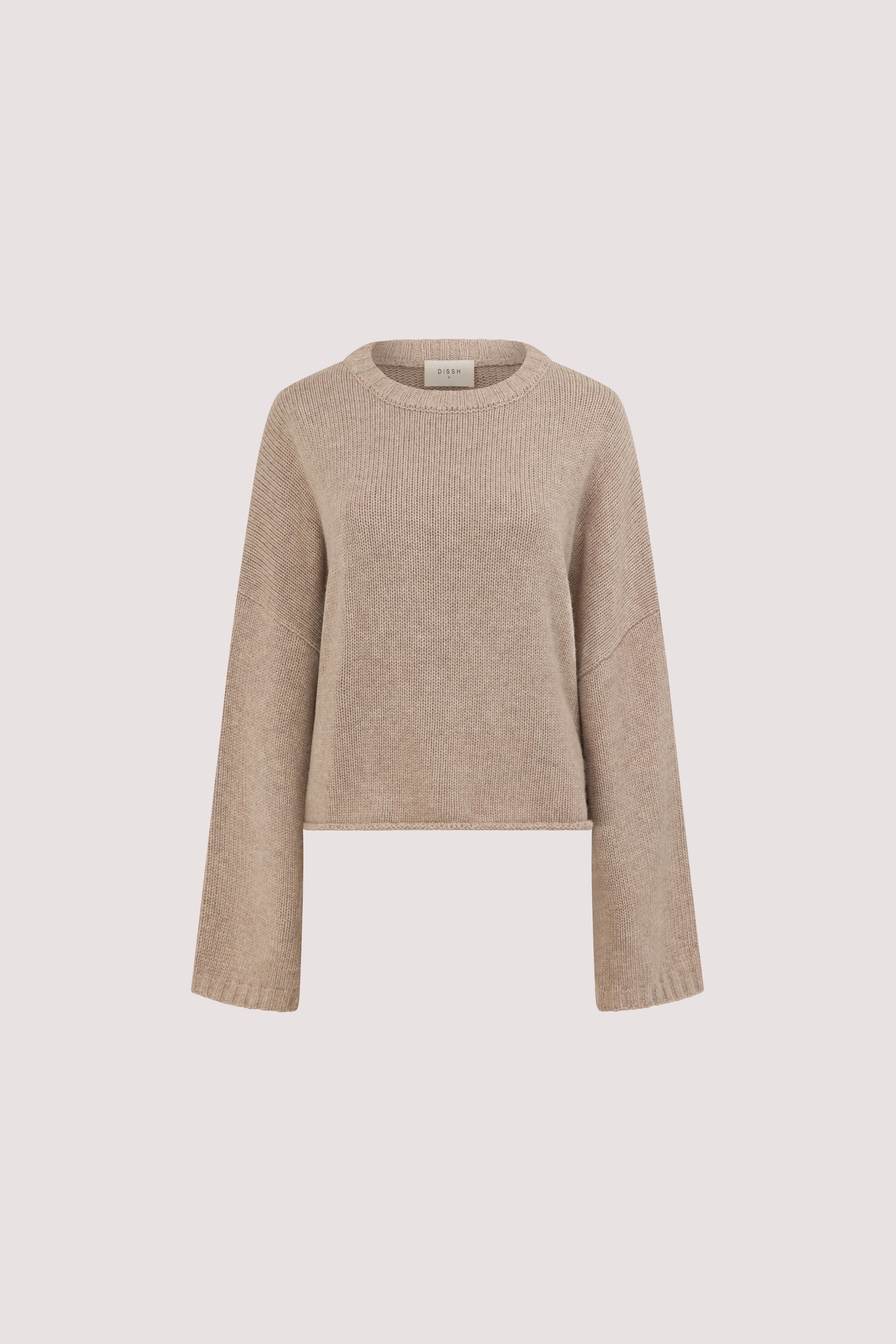 ADELINE OAT MARLE CASHMERE BLENT KNIT JUMPER