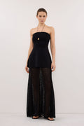 DELIA BLACK LACE MAXI SKIRT