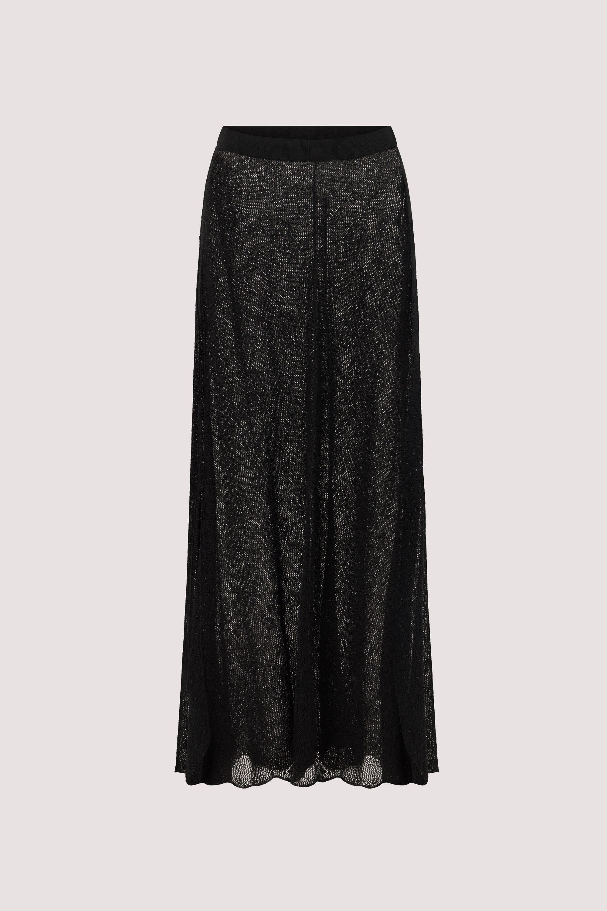DELIA BLACK LACE MAXI SKIRT