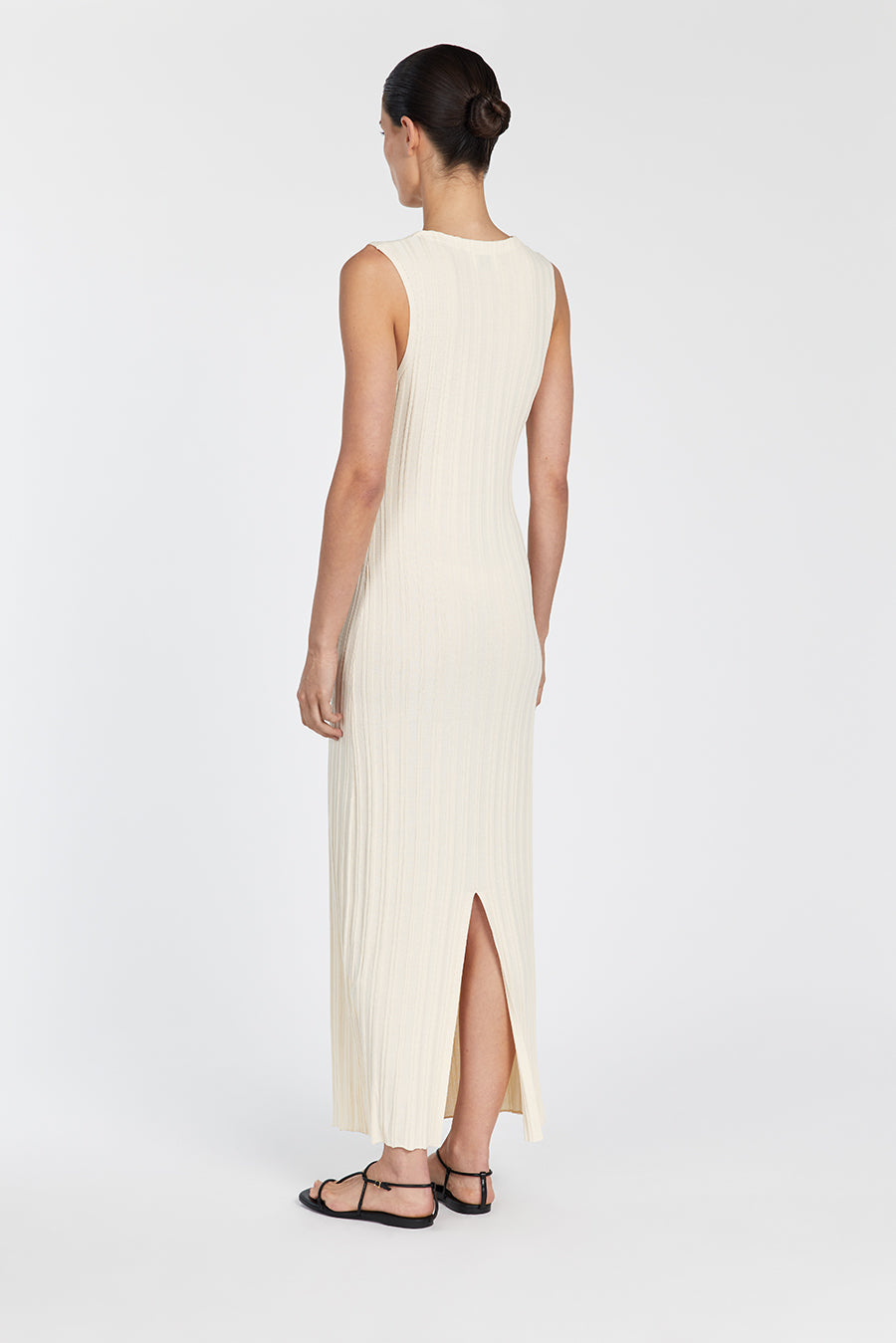 SYLVIA CREAM SLEEVELESS MAXI DRESS