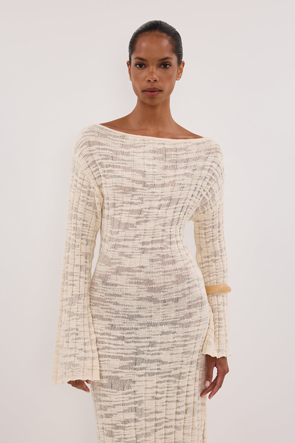 CIA NATURAL LONG SLEEVE MAXI DRESS