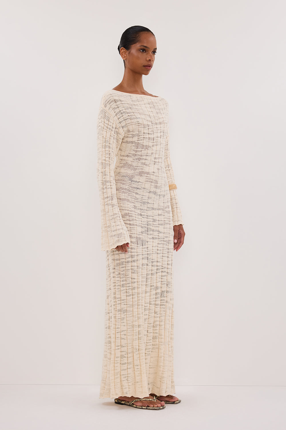 CIA NATURAL LONG SLEEVE MAXI DRESS