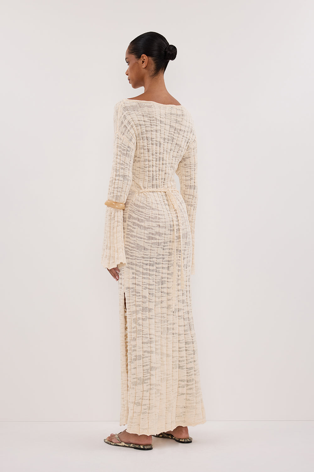 CIA NATURAL LONG SLEEVE MAXI DRESS